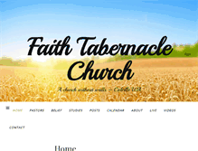 Tablet Screenshot of faithtabernaclechurch.org